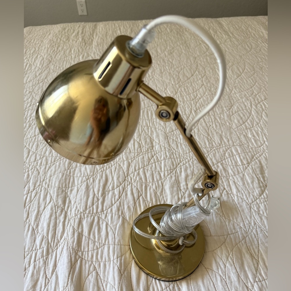 Pottery Barn Teen Gold Desk Lamp